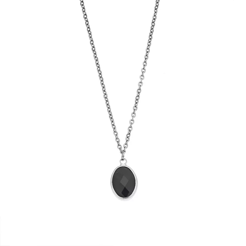 Κολιέ Senza Steel Silver Plated