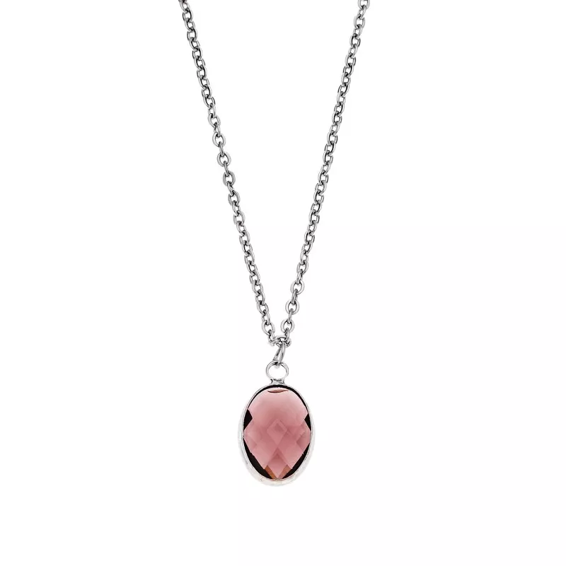 Κολιέ Senza Steel Silver Plated