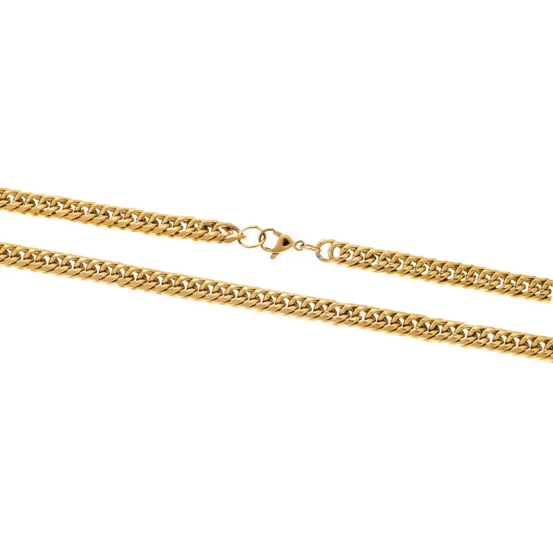 Αλυσίδα Λαιμού SΕΝΖΑ Gold Stainless Steel-100cm