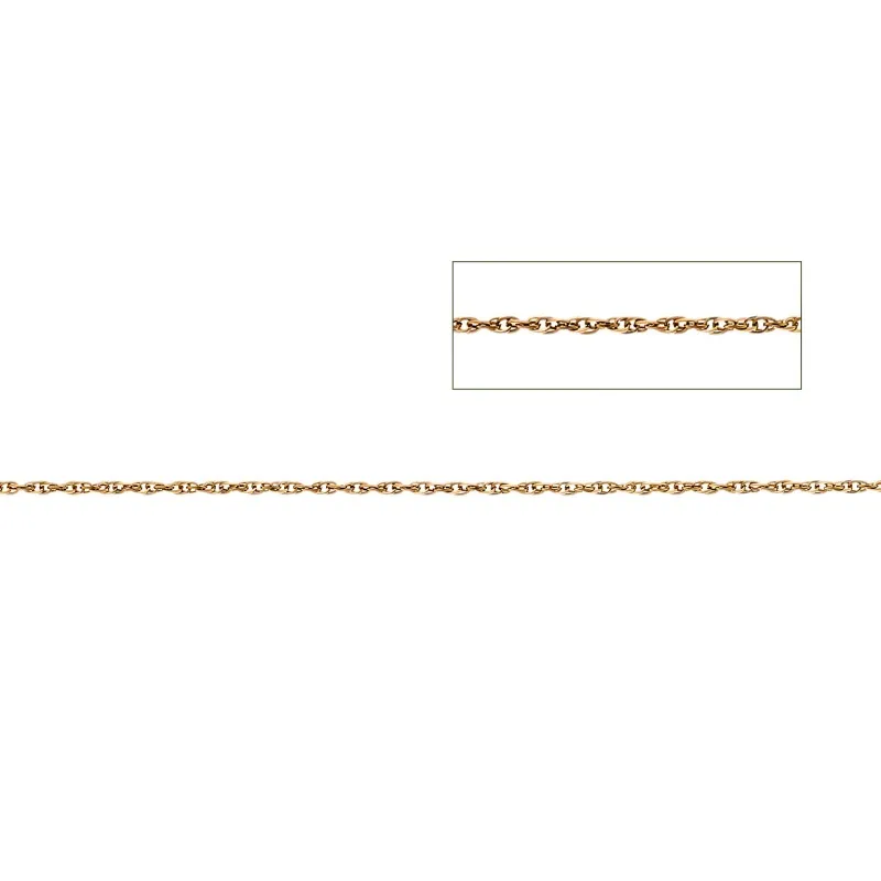 Καδένα Senza Stainless Steel Gold Plated 1 Μέτρο