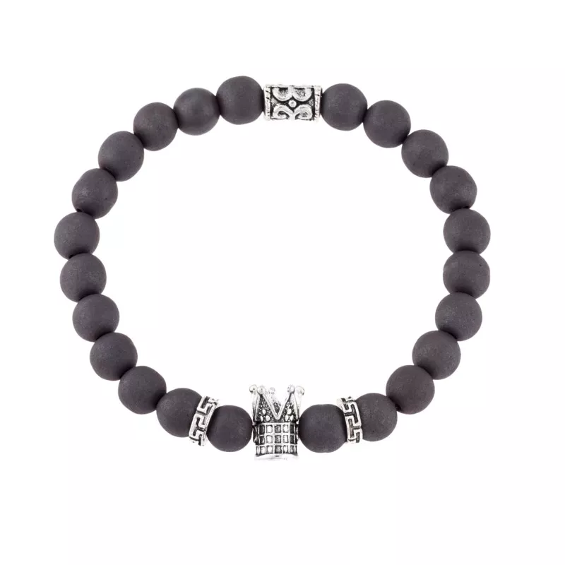 Βραχιόλι Senza Men's Sandblasted Hematite
