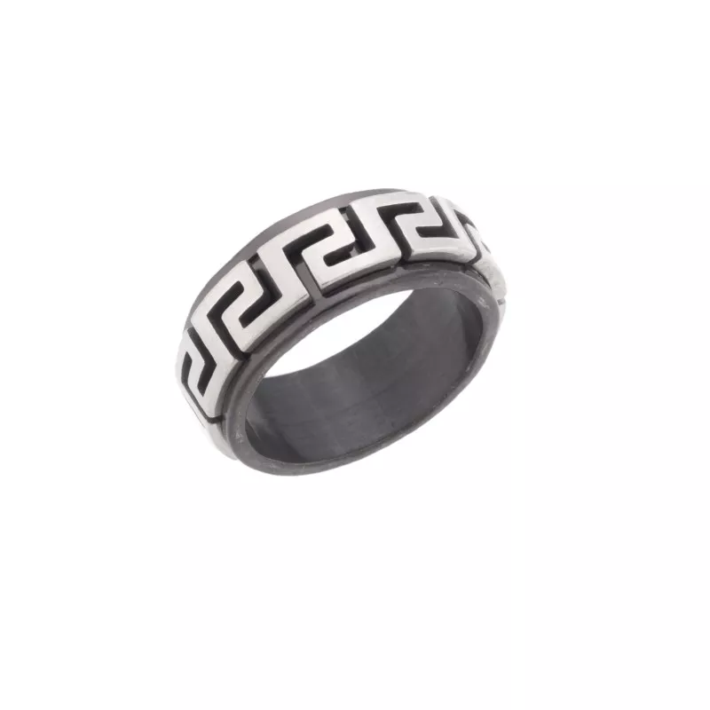 Δαχτυλίδι Senza Unisex Steel, με μαίανδρο