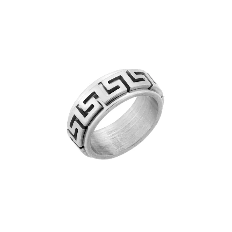 Δαχτυλίδι Senza Unisex Steel, με μαίανδρο