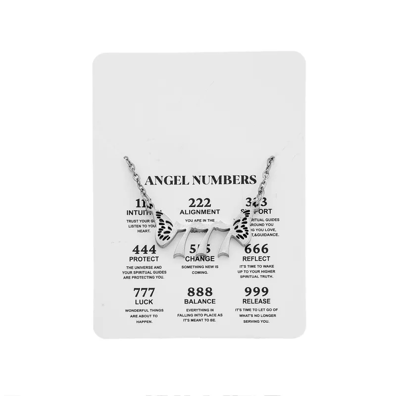 Κολιέ Senza Stainless Steel, Angel Numbers
