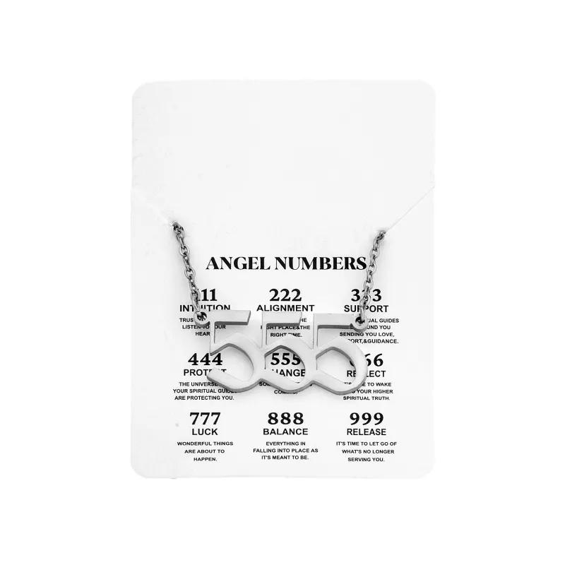 Κολιέ Senza Stainless Steel, Angel Numbers
