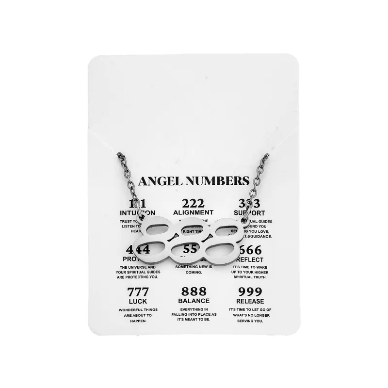 Κολιέ Senza Stainless Steel, Angel Numbers