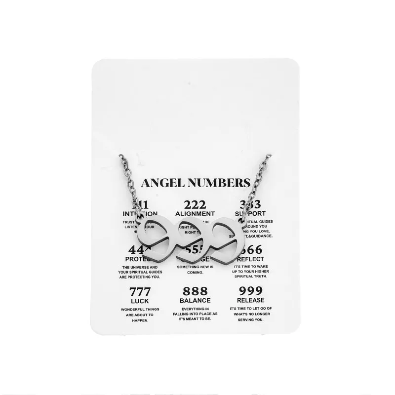 Κολιέ Senza Stainless Steel, Angel Numbers