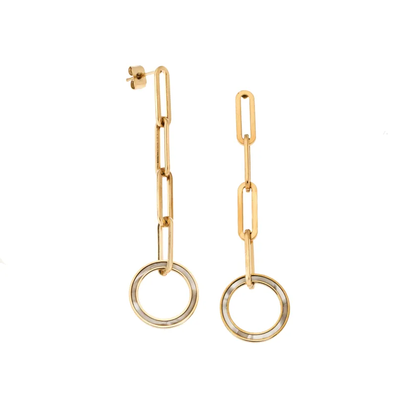 Σκουλαρίκια Γυναικεία SENZA Gold Plated Steel