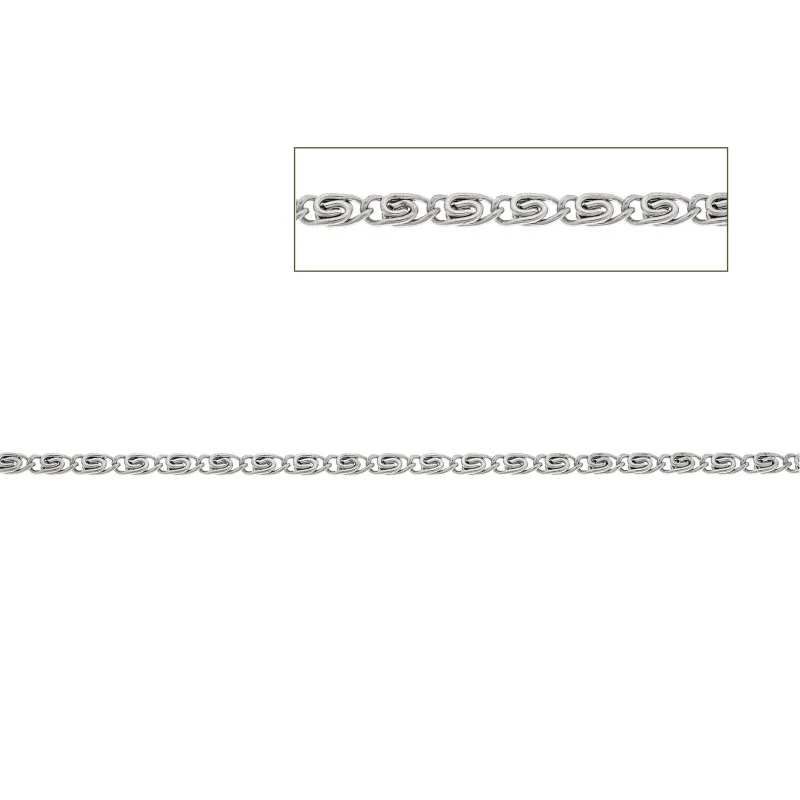 Καδένα Senza Stainless Steel Silver 1 Μέτρο