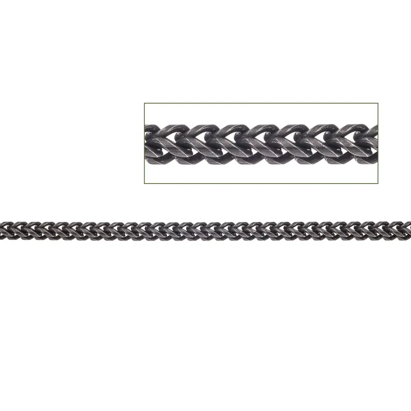 Καδένα Senza Gun Metal Stainless Steel