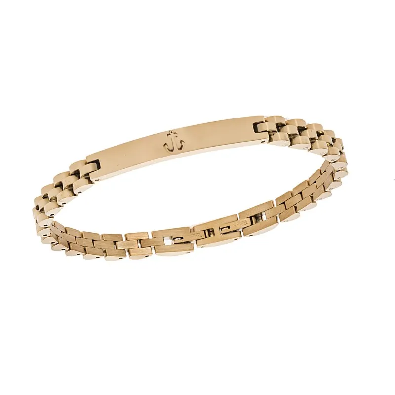 Βραχιόλι Senza Men's Gold Stainless Steel Anchor