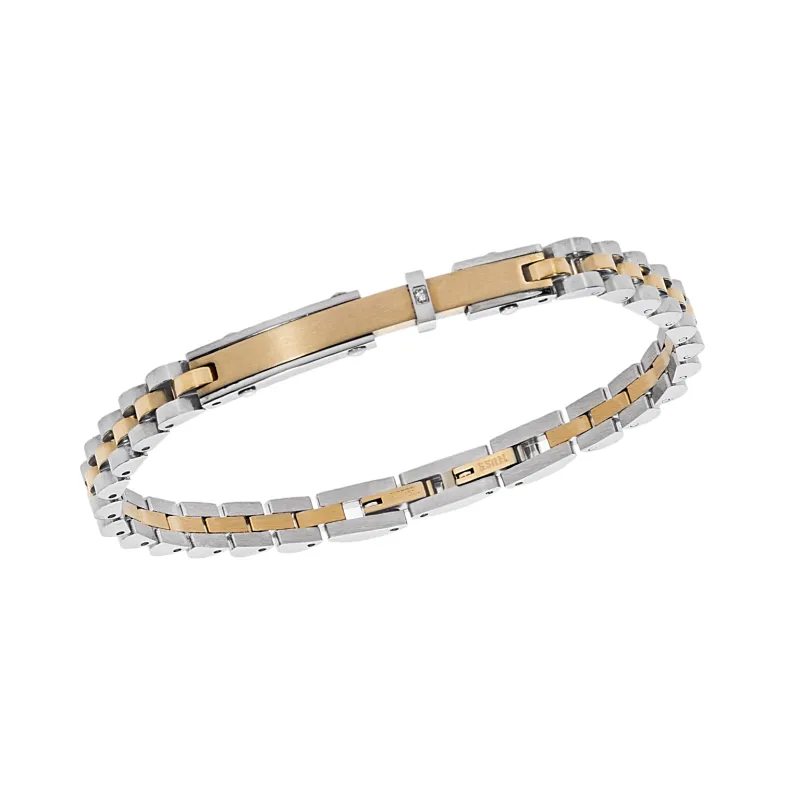 Βραχιόλι Senza Men's Gold Stainless Steel