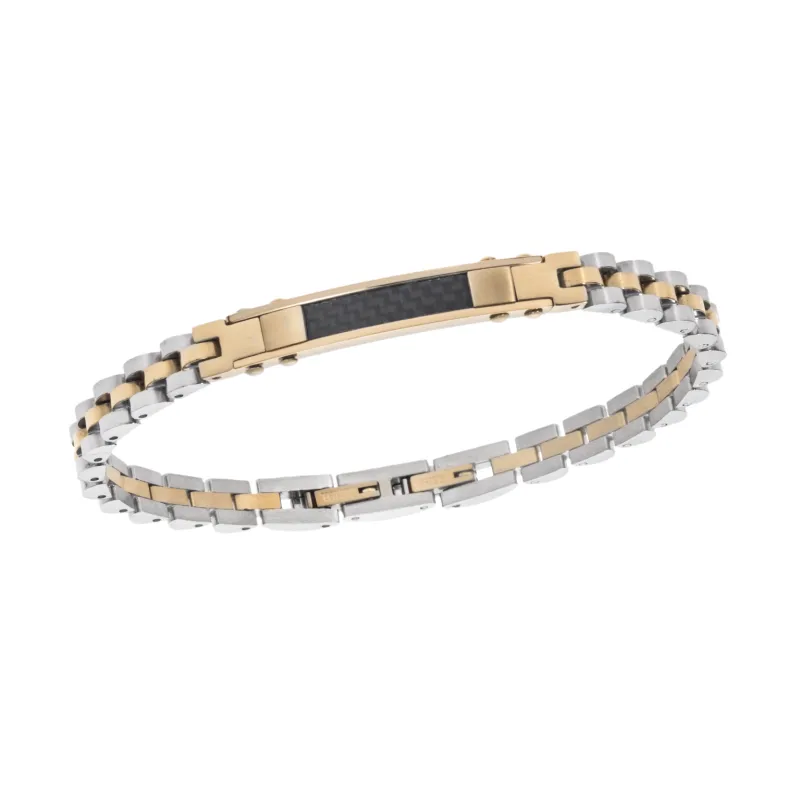 Βραχιόλι Senza Men's Gold Stainless Steel