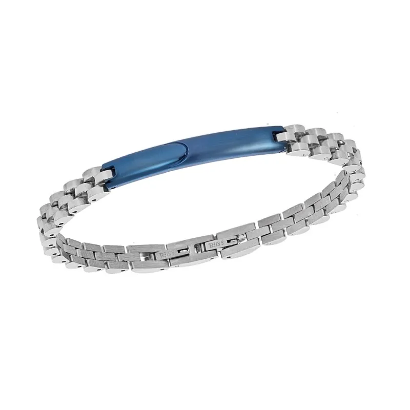 Βραχιόλι Senza Men's Blue Stainless Steel