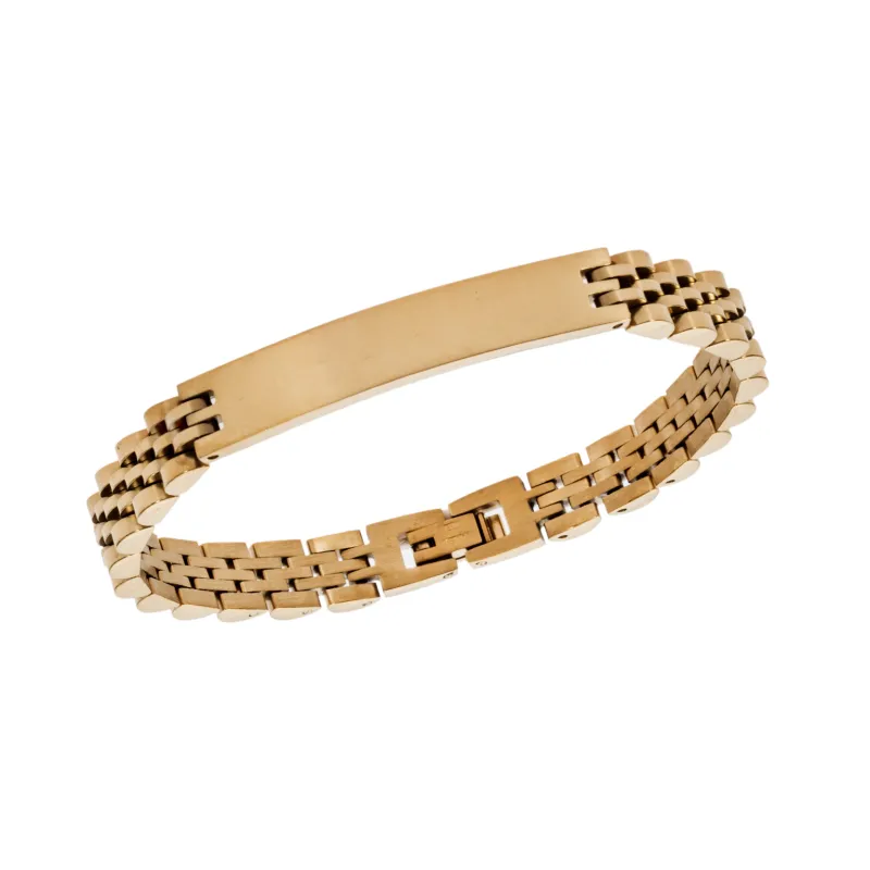 Βραχιόλι Senza Men's Gold Stainless Steel