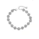 Βραχιόλι Γυναικείο SENZA Stainless Steel , ριβιέρα με στρογγυλα στοιχεία και πέτρες