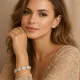 Βραχιόλι Γυναικείο SENZA Stainless Steel , ριβιέρα με στρογγυλα στοιχεία και πέτρες