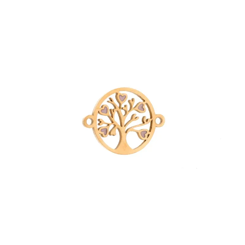 Charm SENZA Goldplated Stainless Steel Tree of Life
