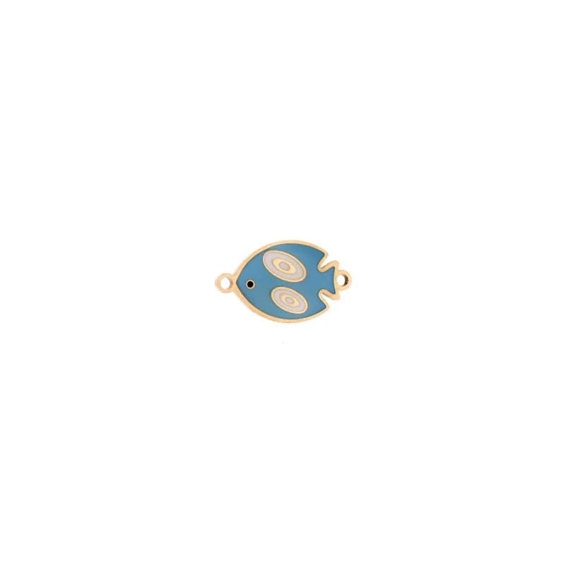 Charm SENZA Goldplated Stainless Steel Fish