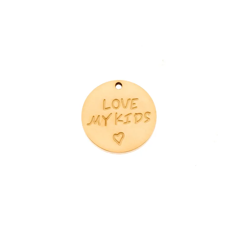 Charm SENZA Goldplated Stainless Steel Love My Kids