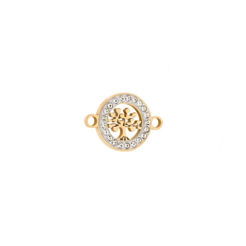 Charm SENZA Goldplated Stainless Steel Tree of Life