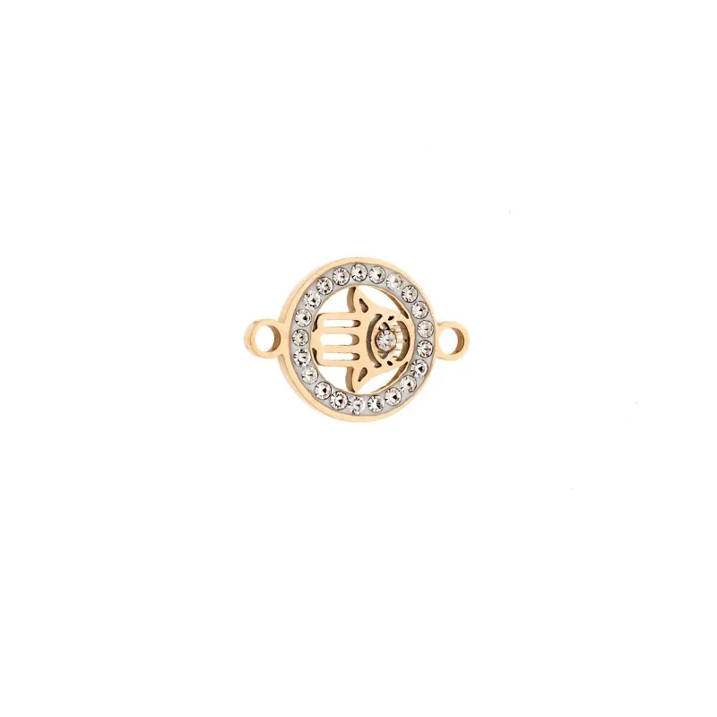 Charm SENZA Goldplated Stainless Steel Hamsa