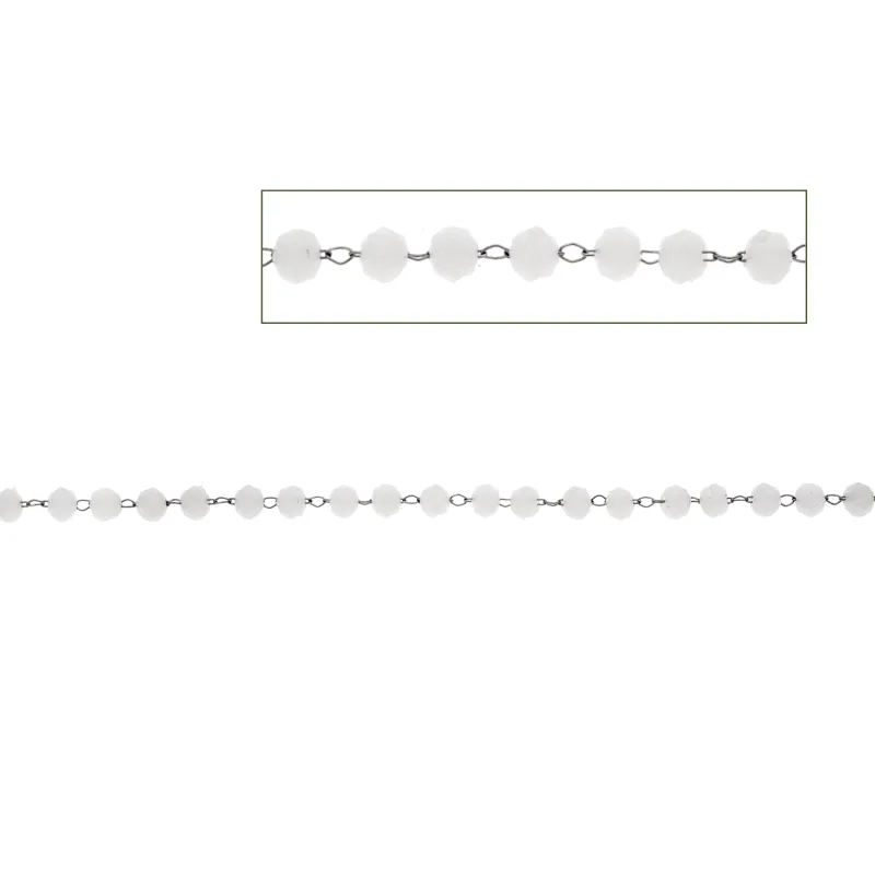 Καδένα Senza Stainless Steel White Μέτρο