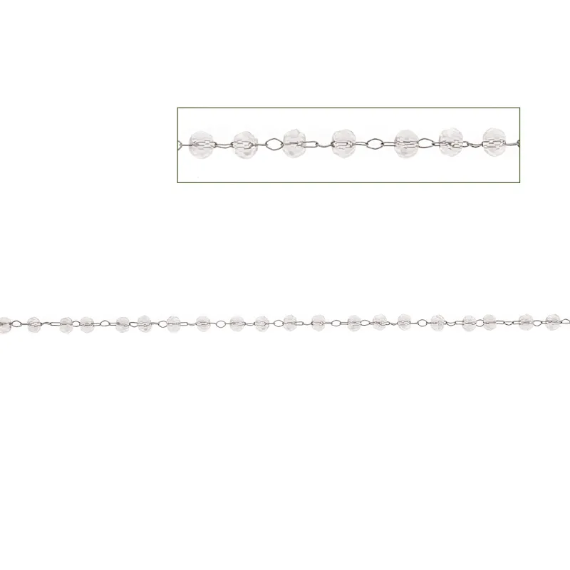 Καδένα Senza Stainless Steel Pink Μέτρο