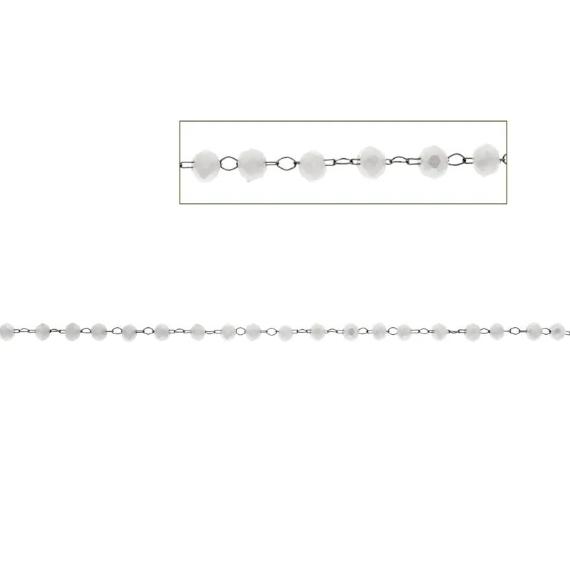 Καδένα Senza Stainless Steel White Μέτρο
