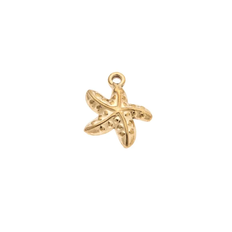 Charm SENZA Goldplated Stainless Steel Sea Star