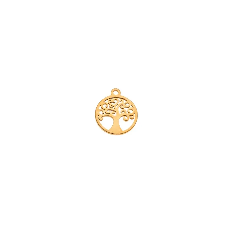 Charm SENZA Goldplated Stainless Steel Tree of Life