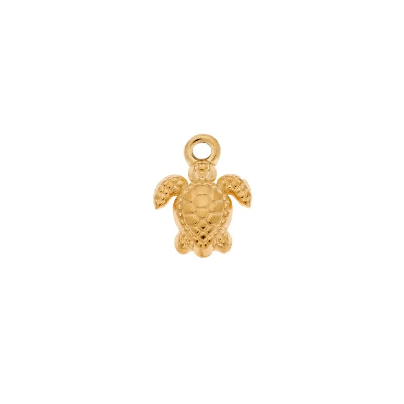 Charm SENZA Goldplated Stainless Steel Turtle
