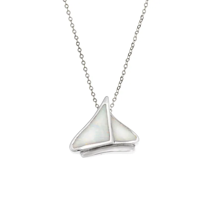 Μοτίφ Senza από ασήμι 925, καραβάκι με Opal