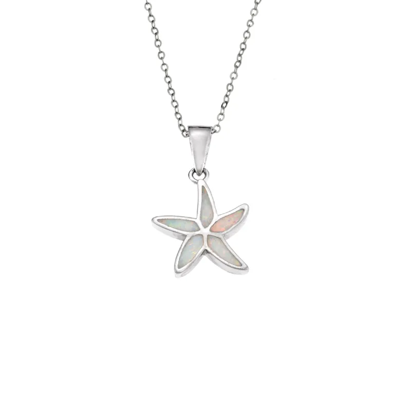 Μοτίφ Senza από ασήμι 925, Αστερίας με Opal
