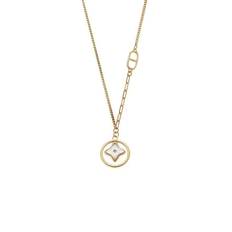 Κολιέ SENZA Gold Plated Ασήμι 925 με Φίλντισι