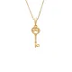 Κολιέ SENZA Κλειδί με Άπειρο Gold Plated Ασήμι 925