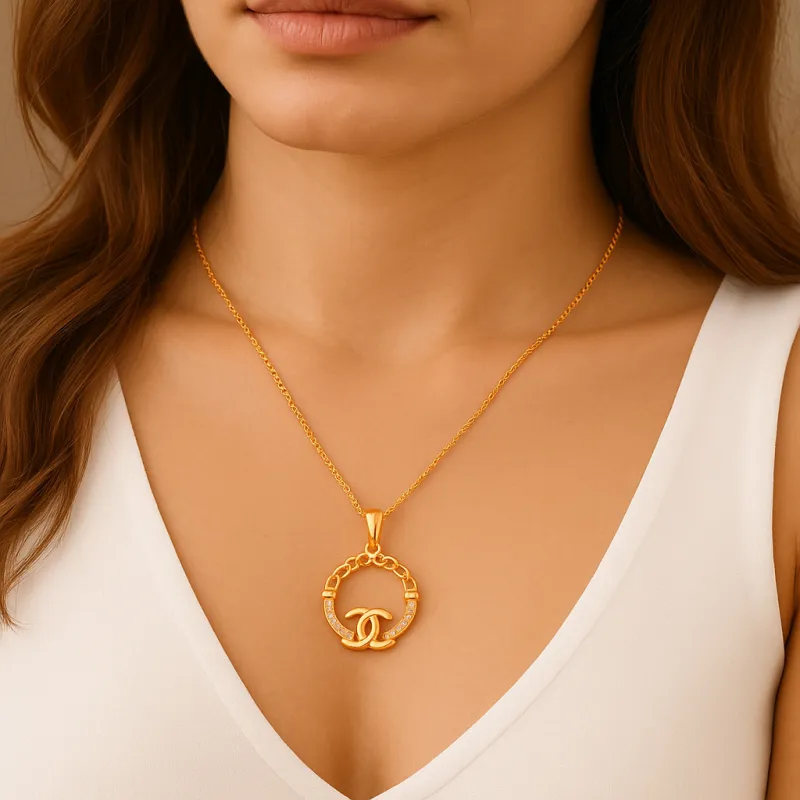 Κολιέ SENZA Gold Plated Ασήμι 925