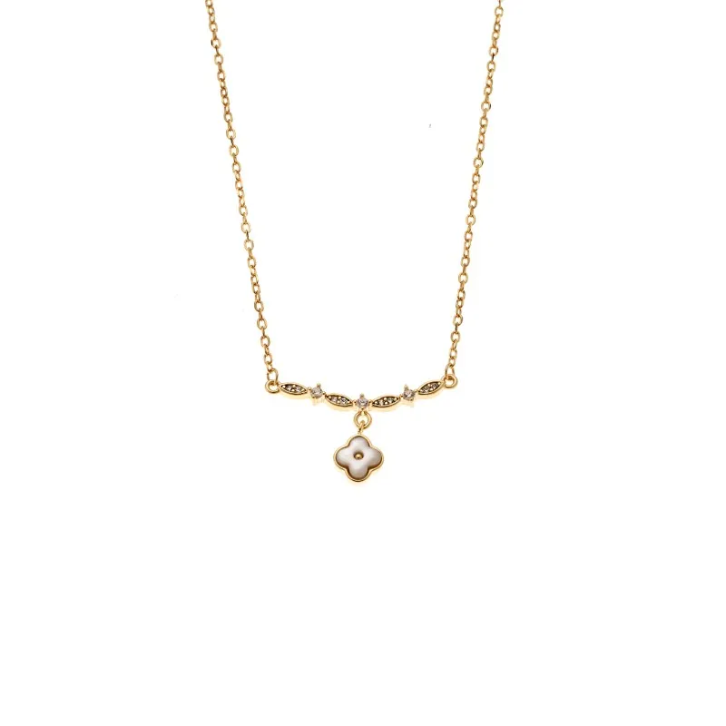 Κολιέ SENZA Gold Plated Ασήμι 925 με Φίλντισι
