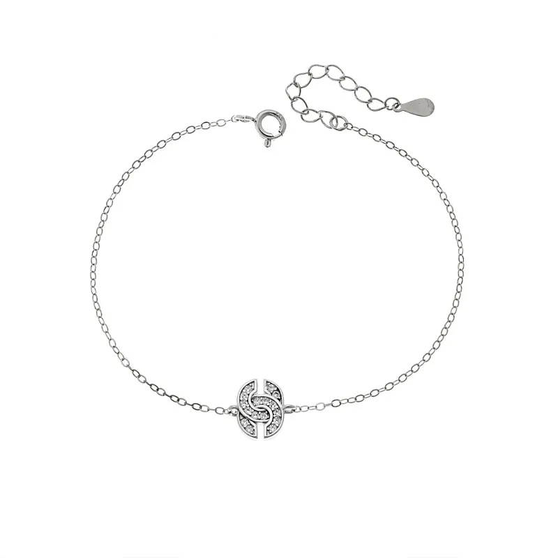 Βραχιόλι Γυναικείο Senza από ασήμι 925, "Chanel"